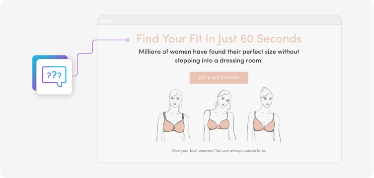 Third Love find your fit quiz